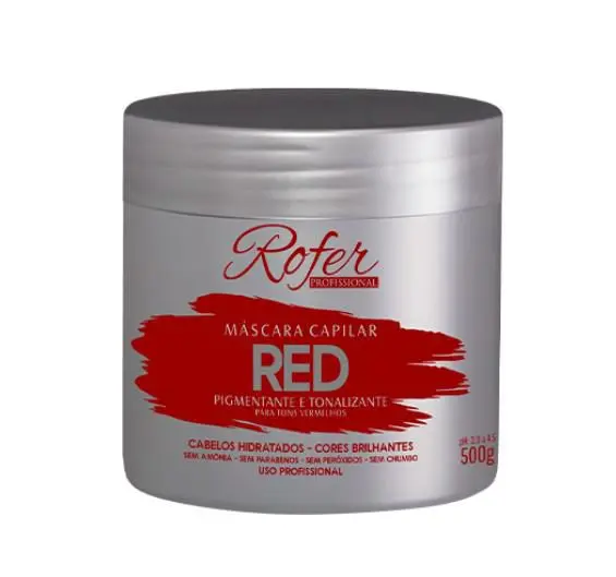 Máscara tonalizante RED 500g Rofer